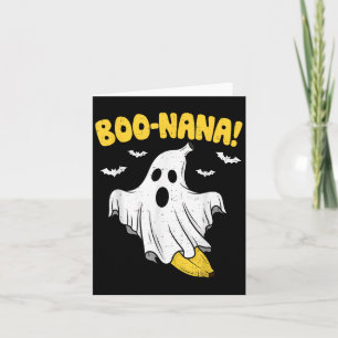 Funny Banana Ghost Boo Pun Halloween Costume Men W Card