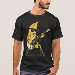 Funny Banana Guitar Player Rock And Roll Music T-Shirt