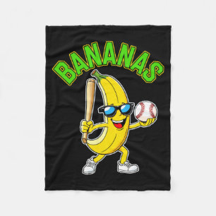 Funny banana long sleeve  fleece blanket