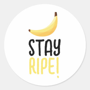 Funny Banana Party custom kit modern and editable Classic Round Sticker