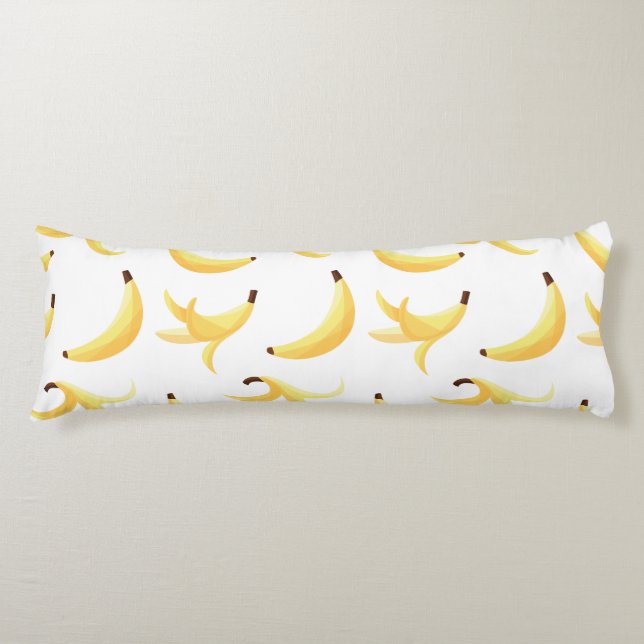 Funny Banana Pun Party pattern colourful - editabl Body Pillow (Front)