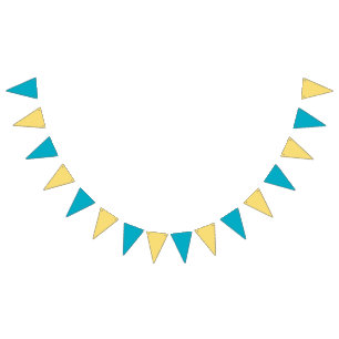 Funny Banana Pun Party pattern colourful - editabl Bunting Flags