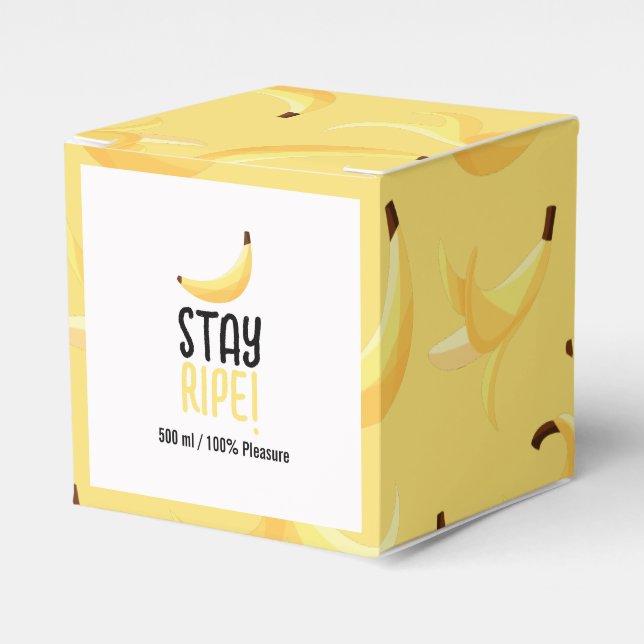 Funny Banana Pun Party pattern colourful - editabl Favor Box (Front Side)