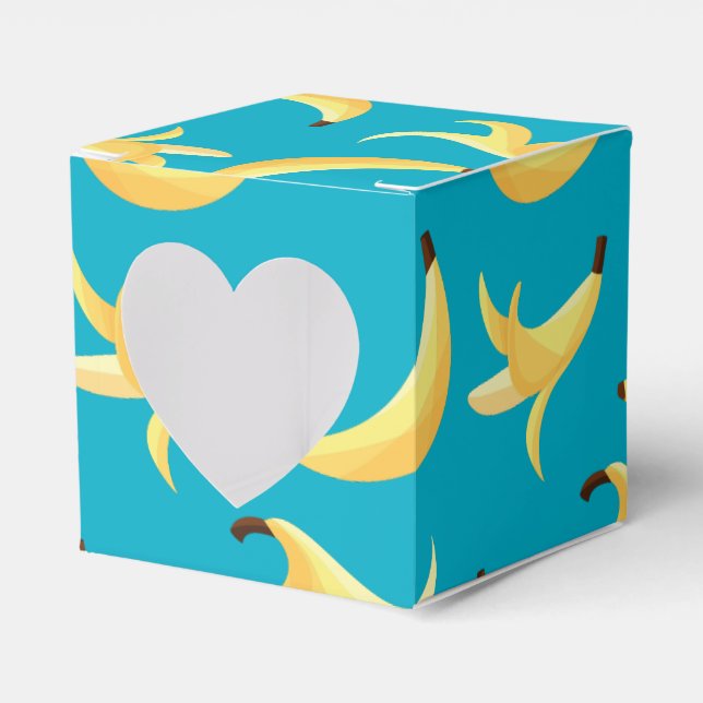 Funny Banana Pun Party pattern colourful - editabl Favor Box (Front Side)