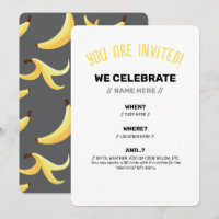 Funny Banana Pun Party pattern colourful - editabl