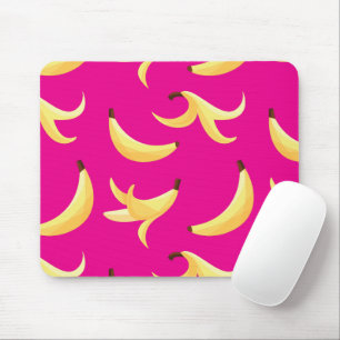 Funny Banana Pun Party pattern colourful - editabl Mouse Pad