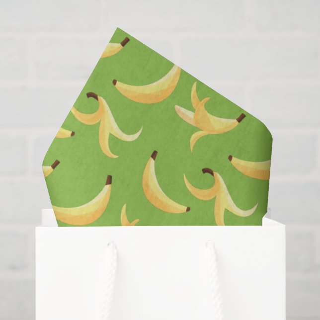 Funny Banana Pun Party pattern colourful - editabl Tissue Paper (Gift Bag)