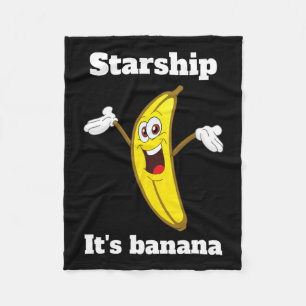 Funny Banana Quote2  Fleece Blanket