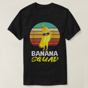 Funny Banana Squad Retro Design T-Shirt