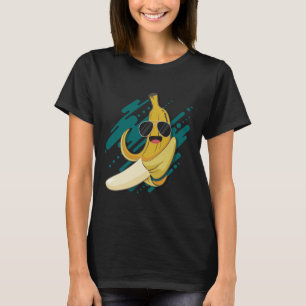 Funny Banana With Sunglasses Potassium Healthy Fru T-Shirt