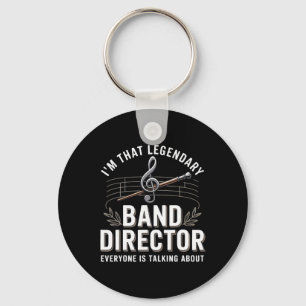 Funny Band Director Music Teacher Back To School Keychain