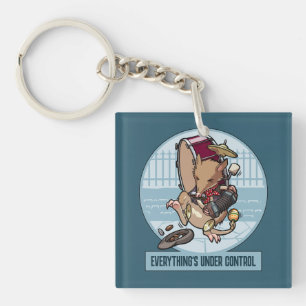 Funny Bandicoot Everything's Under Control Band Keychain