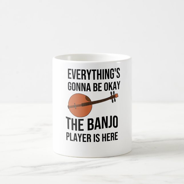 Funny Banjo Player Gifts | Bluegrass Lover Coffee Mug (Center)