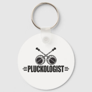 Funny Banjo Player Keychain