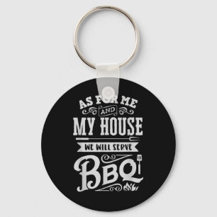 Funny Barbecue Bbq Grilling Joke Grill Master Chef Keychain