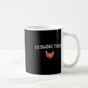 Funny Barbecue Chicken Graphic Women Men Meat Smok Coffee Mug