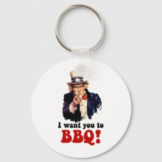 Funny barbecue keychain
