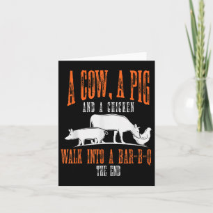 Funny Barbecue Smoked Meat Lover Gift Idea Bbq Card