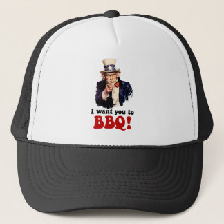 Funny barbecue trucker hat