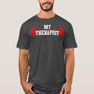 Funny Barbell Design For Men Women Weight Lifting T-Shirt