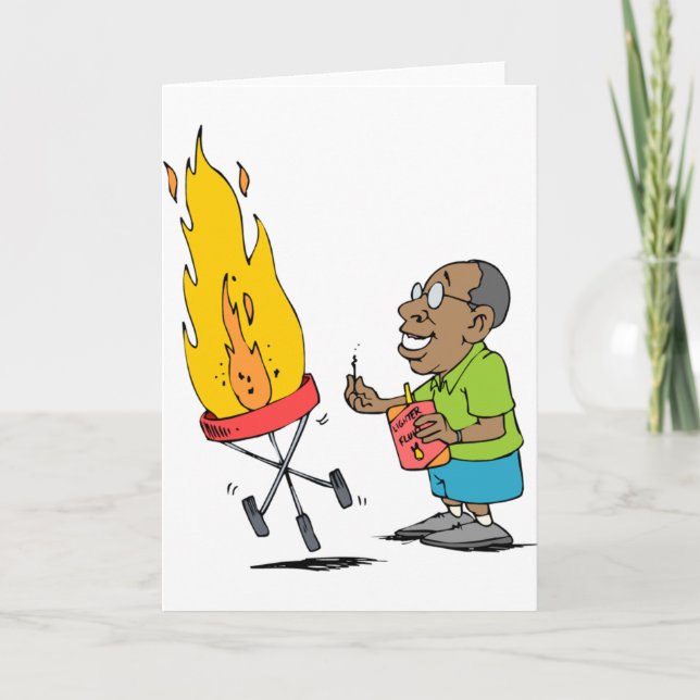 Funny Barbeque Gifts Card (Front)