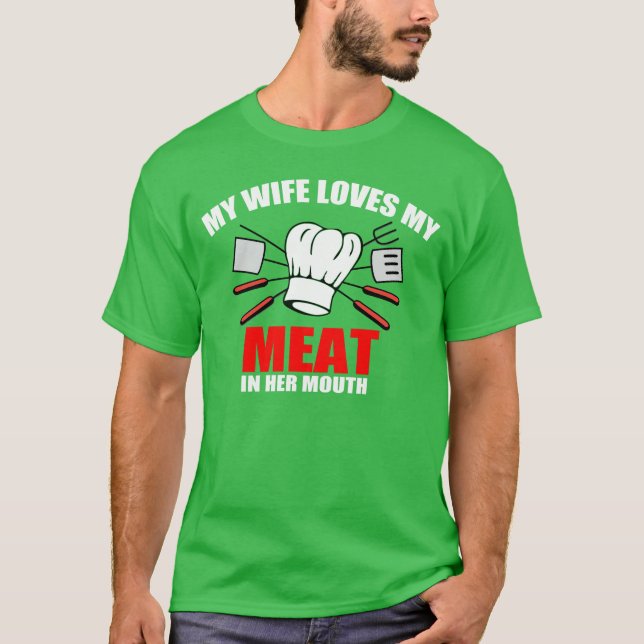 Funny Barbeque Saying T-Shirt (Front)
