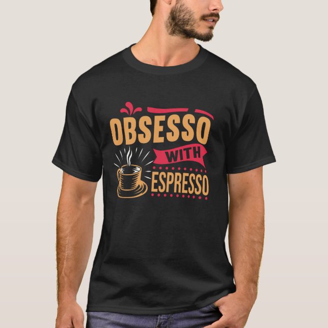 Funny Barista Espresso Caffeine T-Shirt (Front)