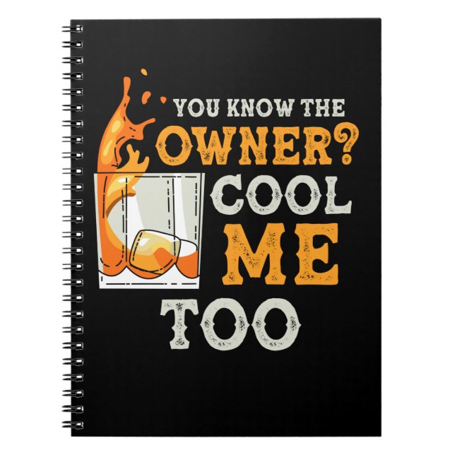 Funny Bartender and Barkeeper Joke Mixologist Notebook (Front)