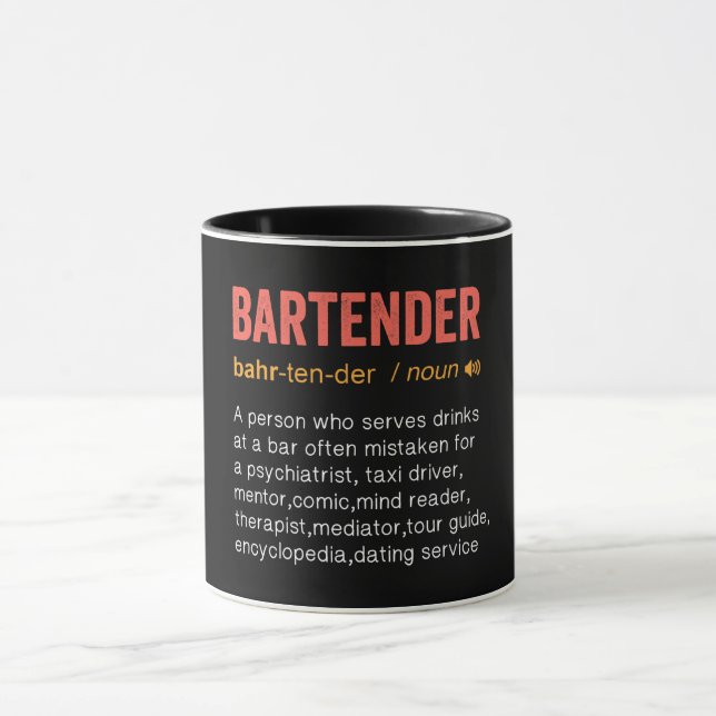 Funny Bartender Definition Mug (Center)
