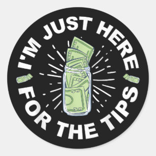 Funny Bartender Just Classic Round Sticker