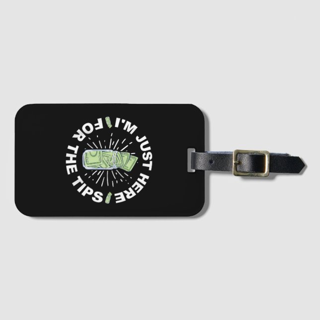 Funny Bartender Just  Luggage Tag (Front Horizontal)