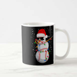 Funny Baseball Ball Santa Hat Dabbing Xmas Pyjamas Coffee Mug