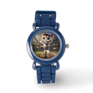 Funny Baseball Cat, Watch