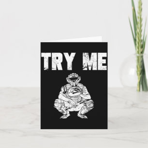Funny Baseball Catcher Card