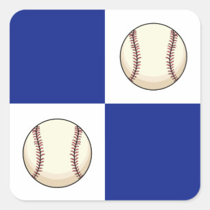 Funny Baseball Photo Template Square Sticker