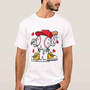 Funny Baseball Player Sports Humour Baseball Fan T-Shirt
