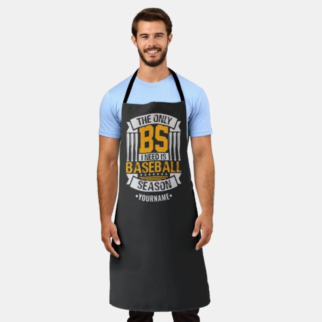 Funny Baseball Sarcasm Apron (Worn)