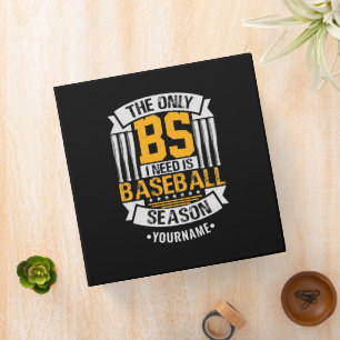 Funny Baseball Sarcasm Binder