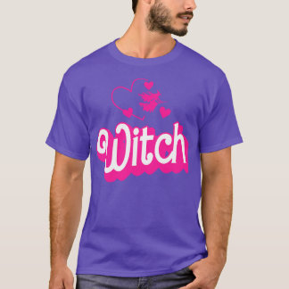 Funny Basic Witch Lazy Costume Girls Women Funny H T-Shirt