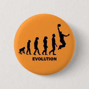 Funny basketball 2 inch round button