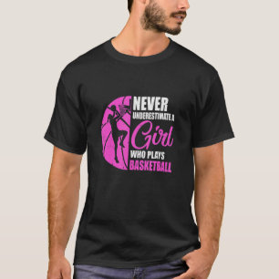 Funny Basketball Art For Girls Youth Teens Basketb T-Shirt