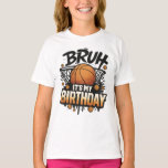 Funny Basketball Birthday T-Shirt Design for kids<br><div class="desc">Celebrate in sporty style with this bold basketball birthday design — perfect for boys,  teens,  and hoop lovers!</div>