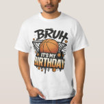 Funny Basketball Birthday T-Shirt Design for men<br><div class="desc">Celebrate in sporty style with this bold basketball birthday design — perfect for boys,  teens,  and hoop lovers!</div>