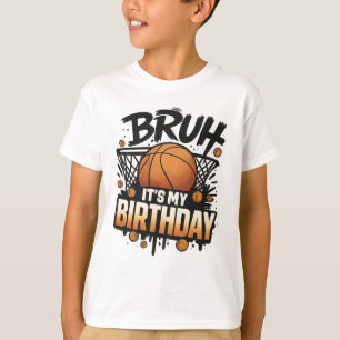 Funny Basketball Birthday T-Shirt Design for men