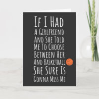 Funny Basketball Cards For Him Teen Boys Men Humor