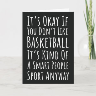 Funny Basketball Cards Sports Team Player Fan