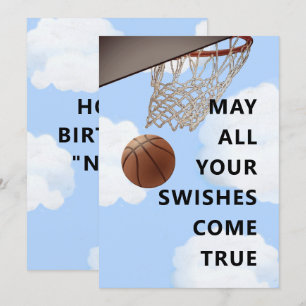 Funny Basketball carte d'anniversaire