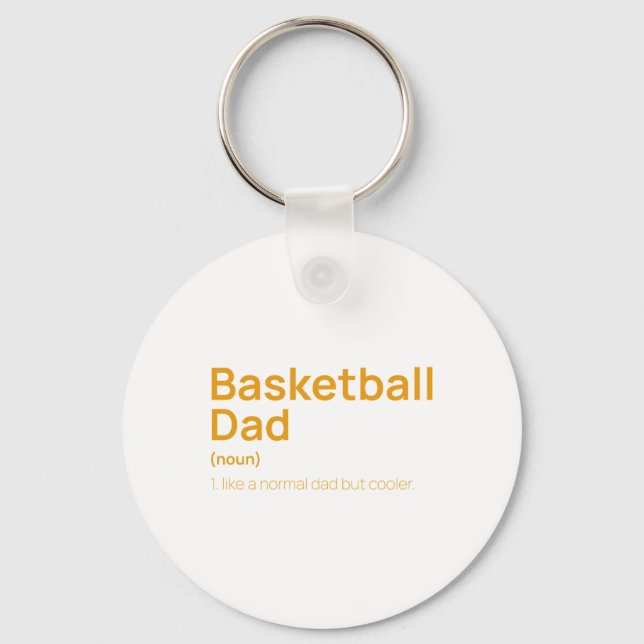 Funny Basketball Dad Definition  Keychain (Front)