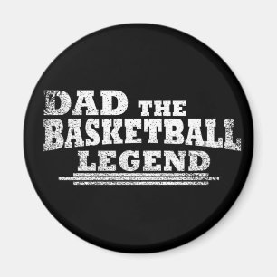 Funny basketball dad gift magnet