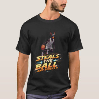 Funny Basketball Gift for Doberman Pinscher Dog Lo T-Shirt